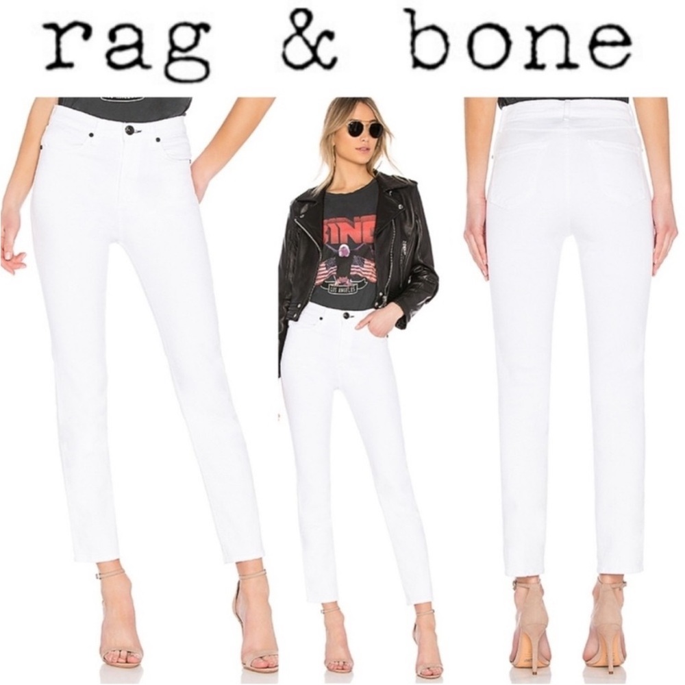 Rag & Bone Women's White Skinny Jeans